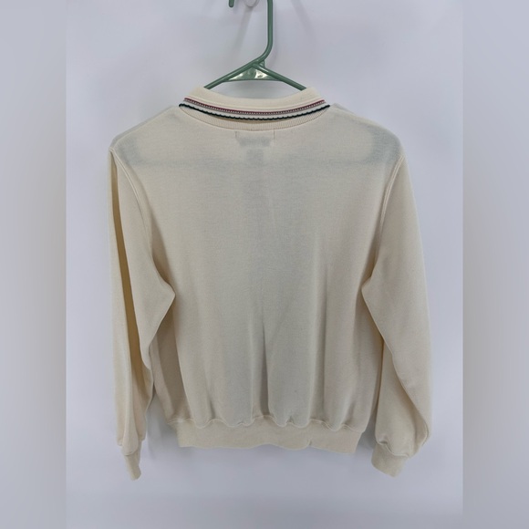 Vintage Alfred Dunner Cream Embroidered Sweater | M Petitie - Picture 2 of 3